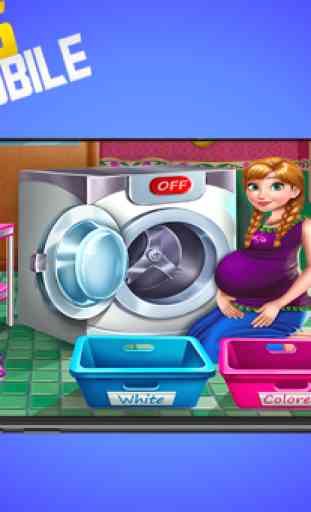 pregnant princess laundry - game Pregnant Mommy 1