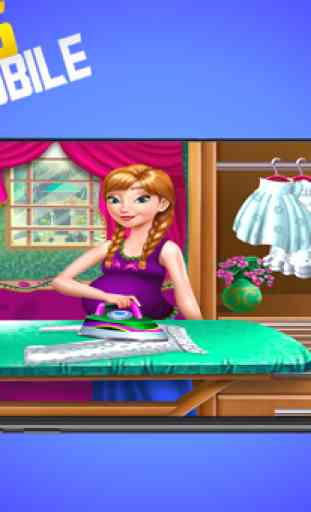 pregnant princess laundry - game Pregnant Mommy 4