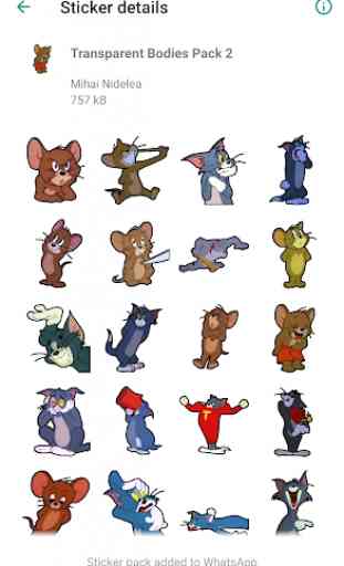 Tom and Jerry Stickers for WhatsApp 2