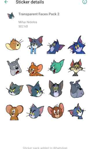 Tom and Jerry Stickers for WhatsApp 3