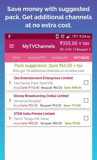TRAI Channels price list - MyTVChannels 2