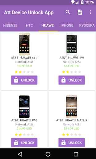 unlock cell phones  At&t - network code 4