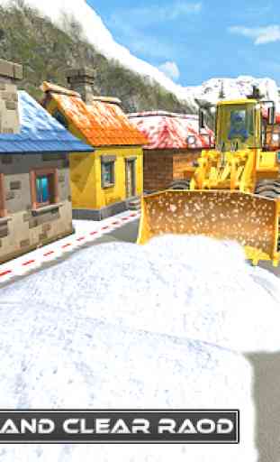 Uphill Snow Crane Excavator Simulator 2019 2