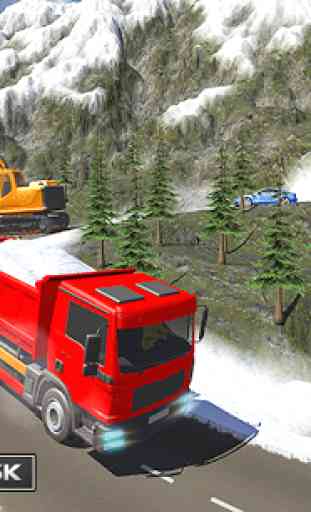 Uphill Snow Crane Excavator Simulator 2019 3