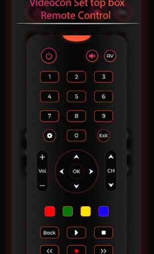 Videocon Set Top Box Remote Controller 1