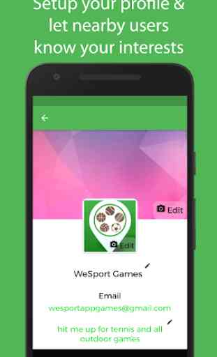 WeSport – Social Sport App 1