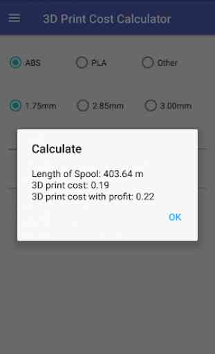3D Print Cost Calculator 3