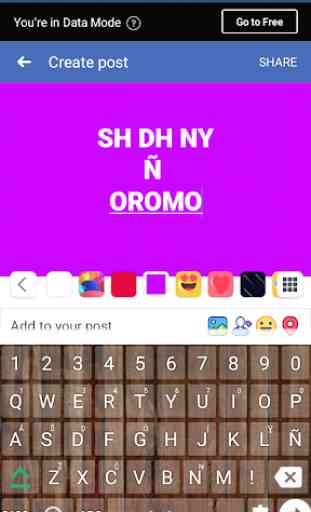 Afaan Oromoo English Keyboard : Infra Keyboard 3