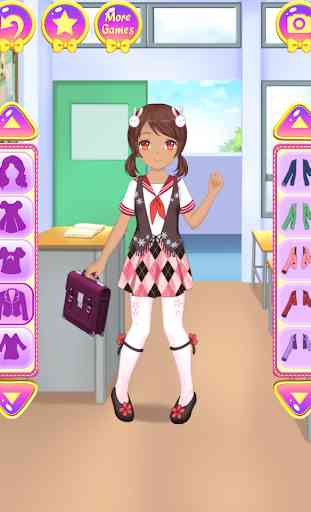 Anime School Dress Up 4