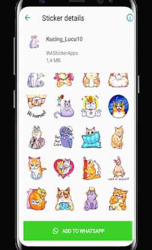 Cat Sticker For WhatsApp - Cat WAStickerApps 1
