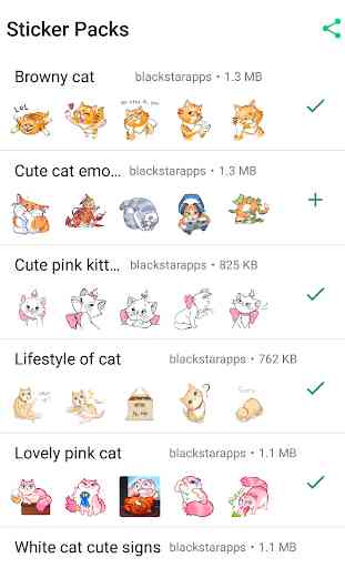 Cat stickers for whatsapp 1