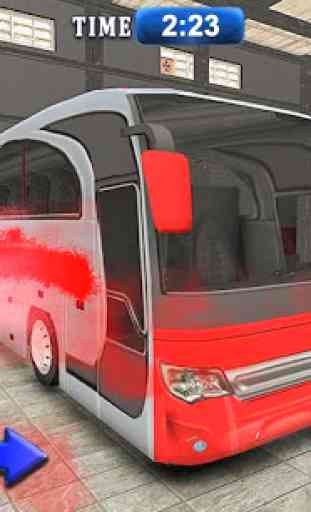 City Bus Wash Simulator: Gas Station Car Wash Game 2