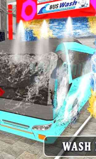 City Bus Wash Simulator: Gas Station Car Wash Game 3