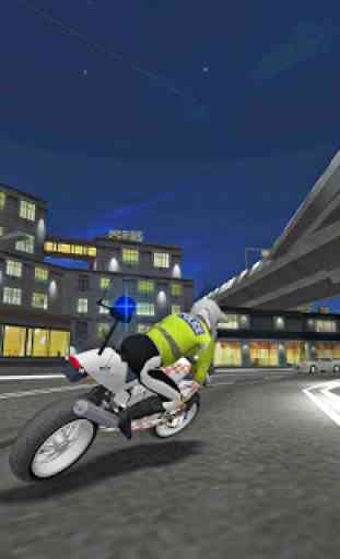 City Police MotorBike 3D Driving Simulator 3