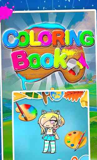 Coloring Book Gacha Princess life 1