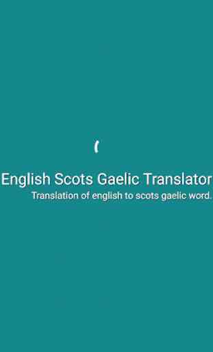 English Scots Gaelic Translator 1