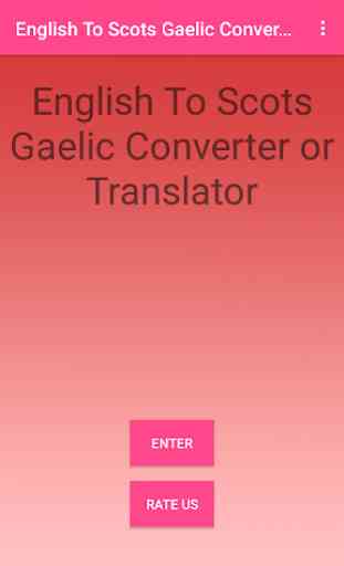 English To Scots Gaelic Converter or Translator 1