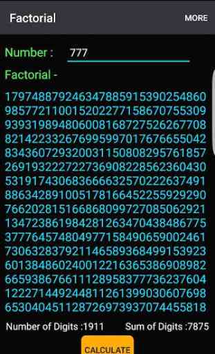 Factorial Calculator 3