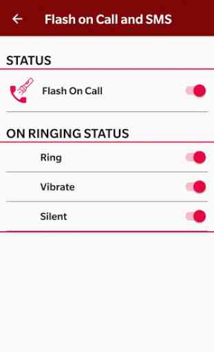 Flash on Call and SMS, Flash alerts Notifier 3