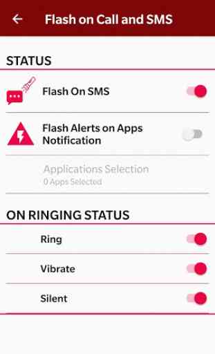Flash on Call and SMS, Flash alerts Notifier 4