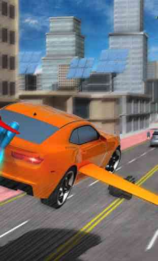 Flying Car Stunts Driver City Simulator 4