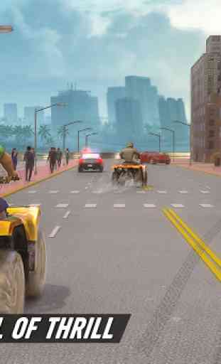 Gangster City Grand ATV Bike Crime - Quad Driving 4