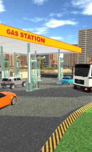 Gas Station Car: Big City Simulator 1