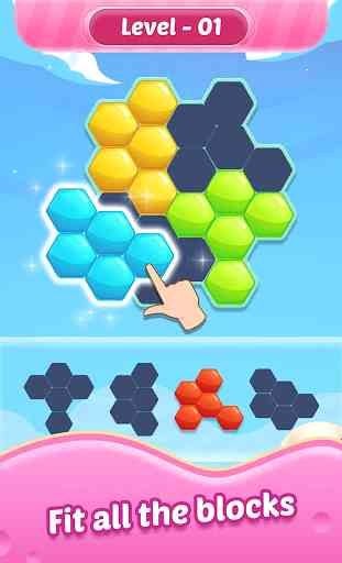 Hexa Candy Block - Hexa Puzzle 1