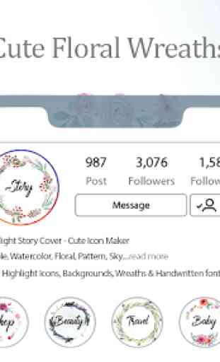 Highlight Story Cover - Cute Icon Maker 1