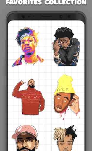 Hip Hop Pixel Coloring Book - Paint by Number 2