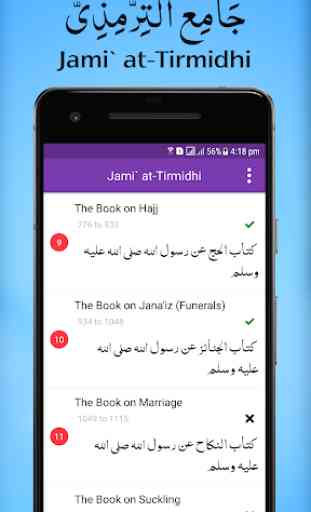Jami` at-Tirmidhi Hadiths Arabic & English 2