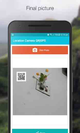 Location Camera with GPS QR code by Sathvik 4