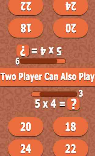 Math Game : Multiplication Table 2