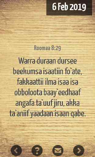 Oromo  Bible Verse 2