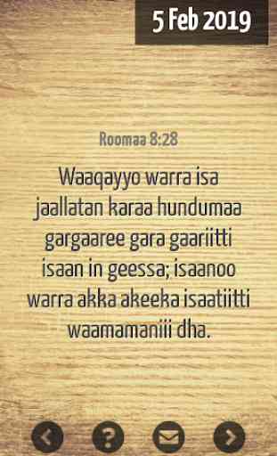 Oromo  Bible Verse 3