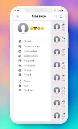 OS 12 Message theme for Sms 3