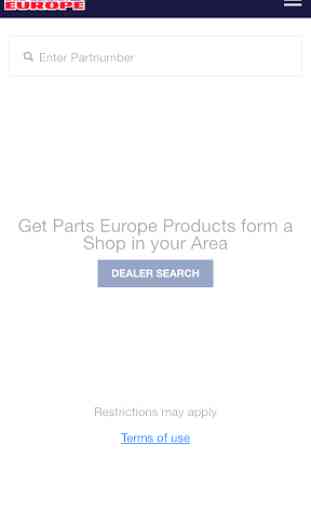 Parts Europe Inventory Search 1