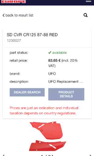 Parts Europe Inventory Search 3