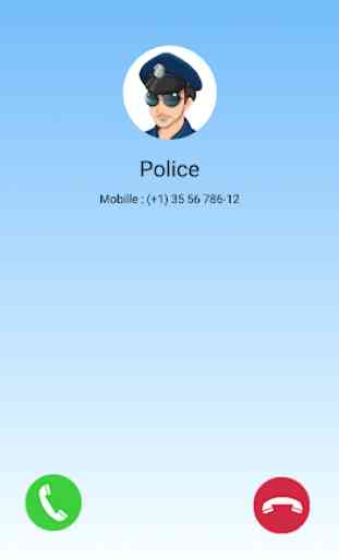 Police call : fake call from police 3