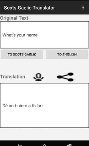 Scots Gaelic Translator 3