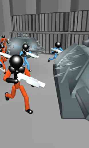 Stickman Prison Battle Simulator: Zombies 2