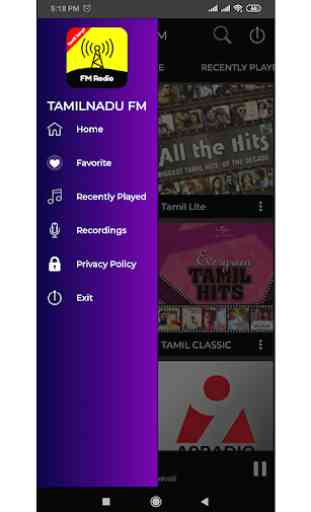 Tamil FM Radio Online Tamil Songs HD- Tamilnadu FM 2