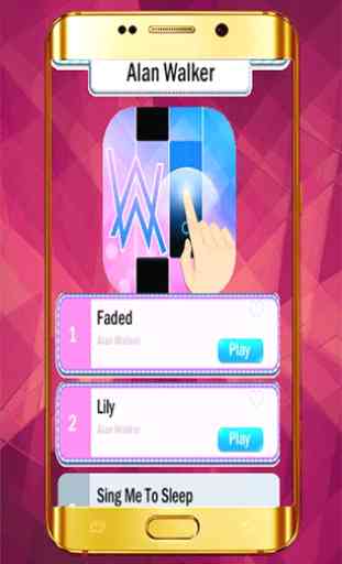 Tap Alan walker faded piano game 1