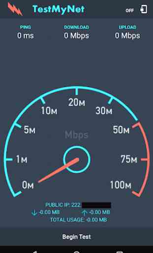 TestMyNet:Fastest Internet Speed Test–Wifi,4G & 3G 1