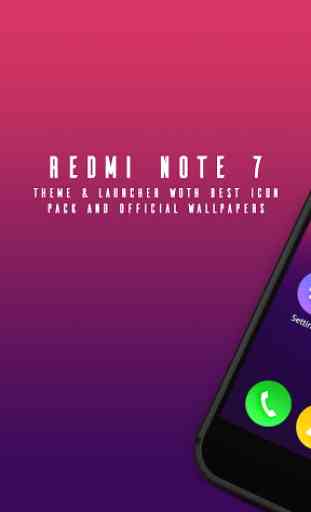Theme & Launcher for xiaomi Redmi Note 7 pro 3
