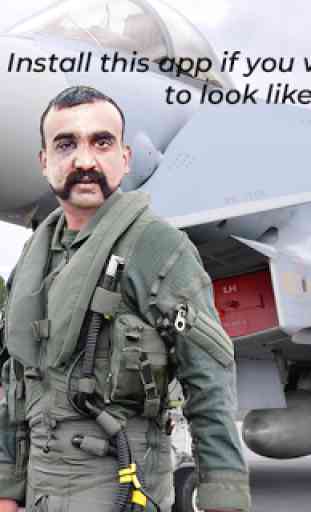 Abhinandan Mustache- Indian air force photo editor 2