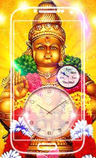 Ayyappa Clock live wallpaper 1