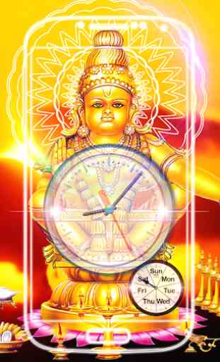 Ayyappa Clock live wallpaper 2