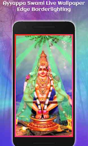 Ayyappa Swami Live Wallpaper-Edge Borderlighting 3