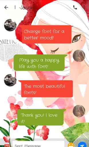Cute Girls Font for FlipFont ,Cool Fonts Text Free 2